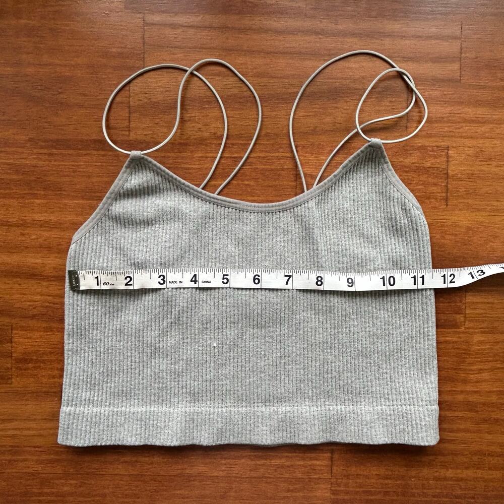 Gray Ribbed Women’s Cami - Picture 3 of 4